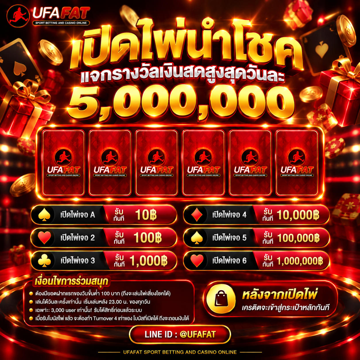เปิดไพ่นำโชค